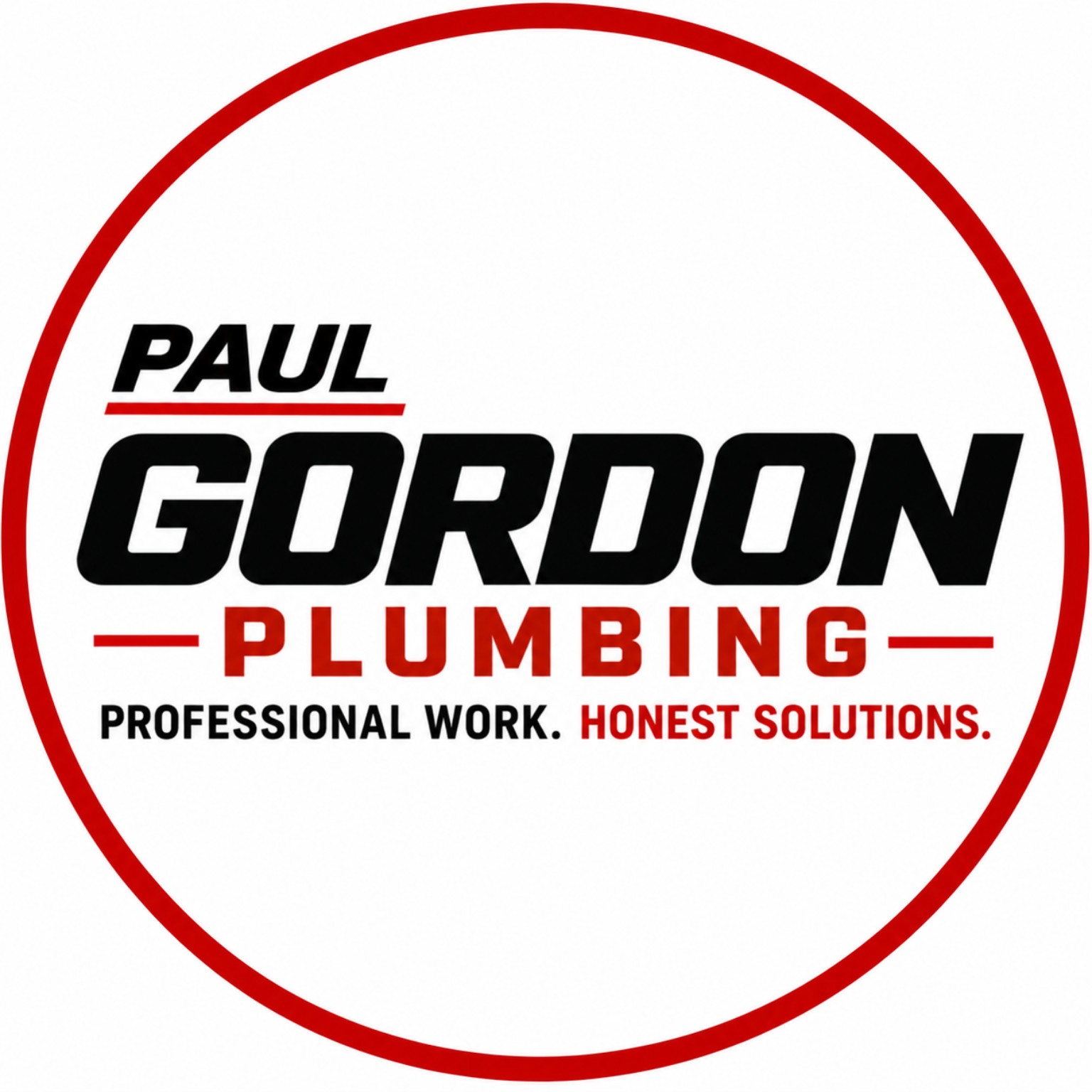 Paul Gordon Plumbing — Professional Work. Honest Solutions.